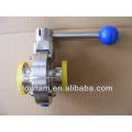 1 1/2" stainless steel sanitary butterfly valve